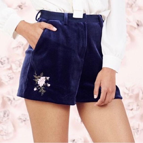 LC Lauren Conrad Runway Velvet Short Size 4 - Picture 1 of 6